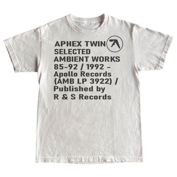 Aphex Twin Selected Ambient Works t shirt